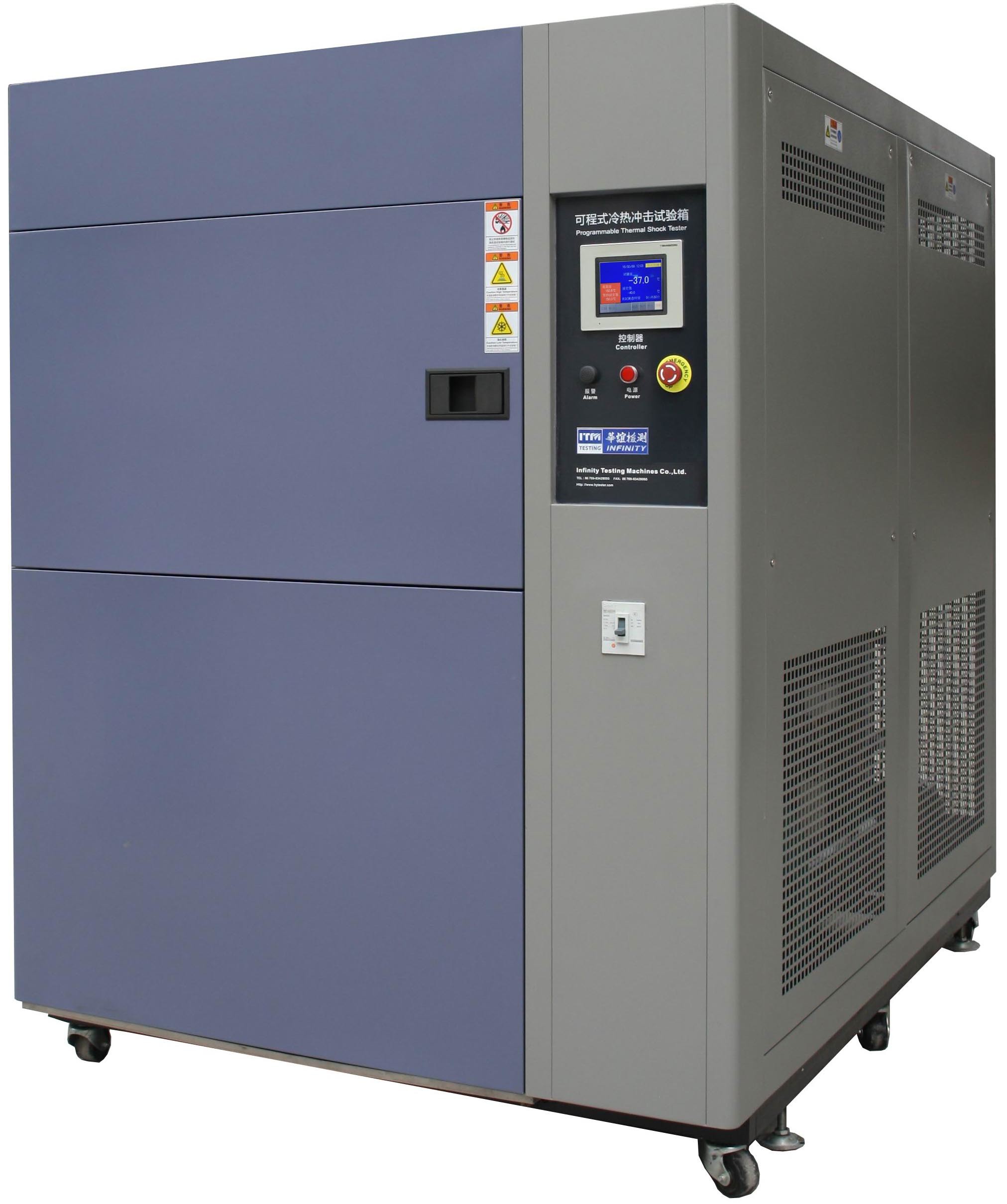 Chambres d'essai de choc thermique environnementale programmables 50L ~ 600L Système de réfrigération en cascade