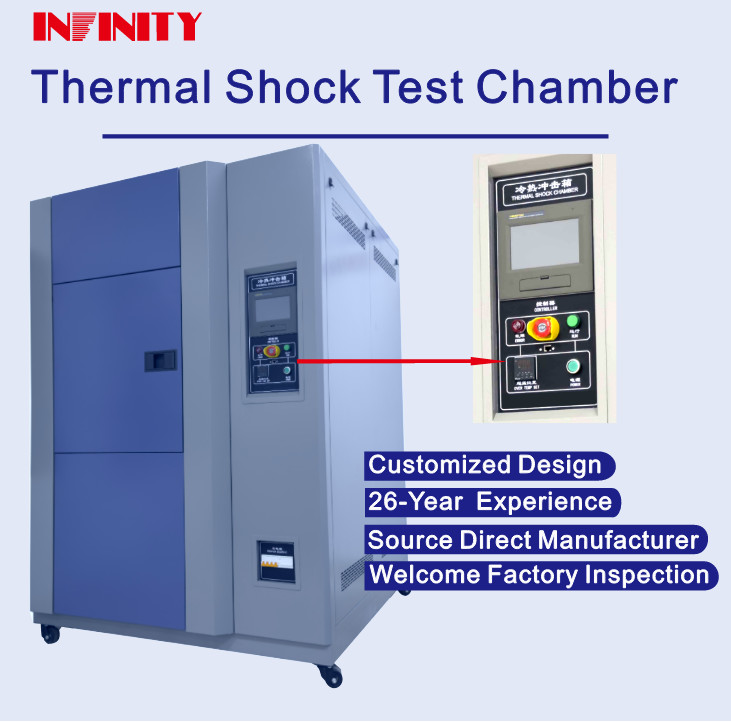 Chambre d'essai de choc thermique par fluctuation de température ±1C climatique avec support d'échantillon réglable en hauteur