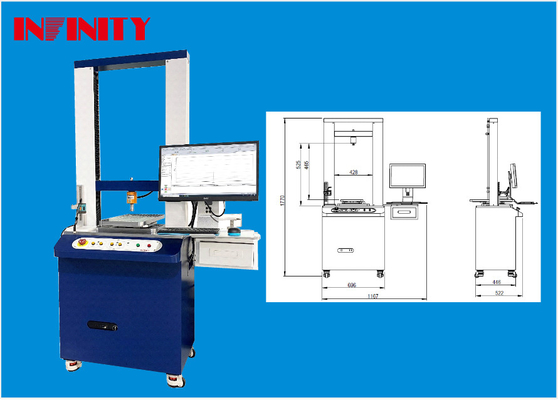 0.001mm Résolution de déplacement Machine d'essai universelle mécanique pour les essais précis