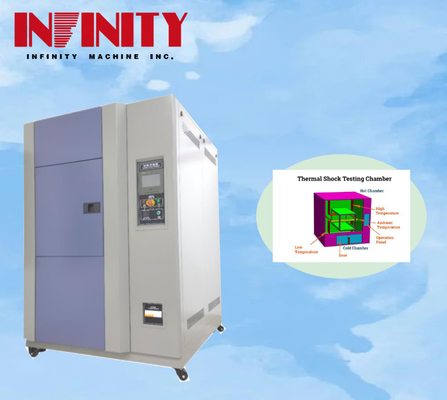 Variations de température Chambre d'essai d'impact à chaud et à froid avec compresseur Bitzer semi-compact