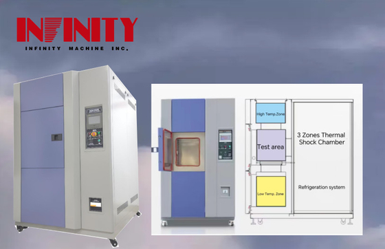 Chambre d'essai programmable à changement rapide de température avec source AC380V et uniformité de température de 2,0 °C