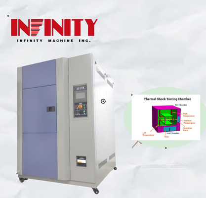 Laboratoire GJB367. 2-87 405 Test de choc par température Chambre de choc à froid et chaud programmable