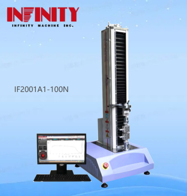 100N Valeur de la force Capacité Machine d'essai de liaison interne de tissu non tissé 0,001 mm Résolution de déplacement