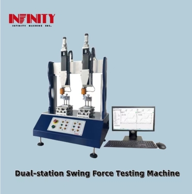 0.5KN Sensor de la valeur de la force Capacité Machine de test de la force d'oscillation à deux stations Avec une précision de ±0,3%