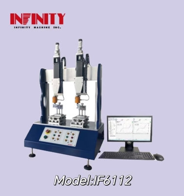 Machine de test de force d'oscillation à deux stations avec une précision de valeur de force de ±0,3% et une vitesse de test de 0,1-1200 mm/min