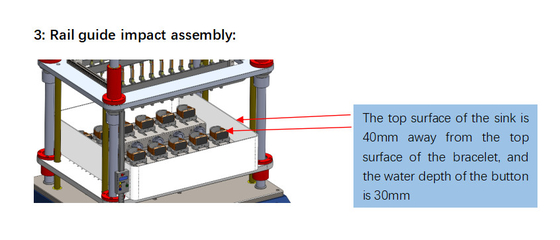 12 Modèle de test clé Machine d'essai à bouton à haute vitesse continue pour une portée de mesure de 460x320 mm
