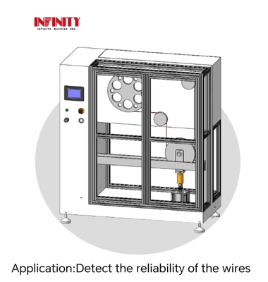 Machine d'essai de résistance des fils à portée de capteur de 1000 kg avec édition de programme simple et fonction de détection de continuité