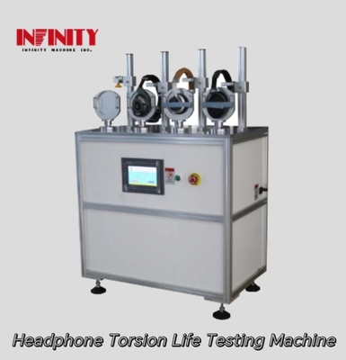 Machine de test de la durée de vie de la torsion des écouteurs à bas bruit à grande vitesse avec servo-moteur CA