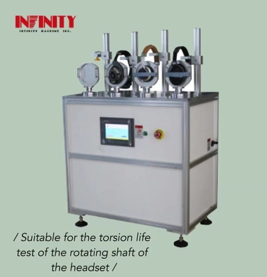 Machine de test de la durée de vie de la torsion de l'arbre de rotation des écouteurs à contrôle servo de haute précision