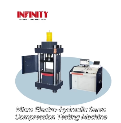Machine d'essai de compression micro électro-hydraulique à servo avec une force d'essai maximale de 1500 kN