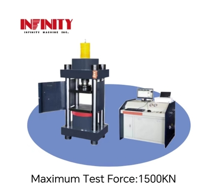 Machine d'essai de compression micro électro-hydraulique à servo avec une force d'essai maximale de 1500 kN