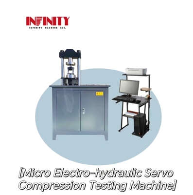 Moniteur de test en temps réel Micro électro hydraulique Servo machine d'essai de compression