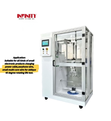 Produits électroniques de petite taille, machine à tester la durée de vie en rotation du fil à 45° à tirage au cône