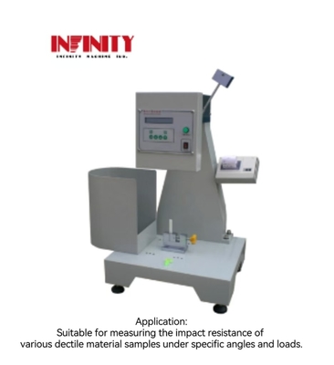 1J 2.75J 5.5J IZOD Affichage numérique Machine d'essai d'impact plastique Angle d'essai 150°