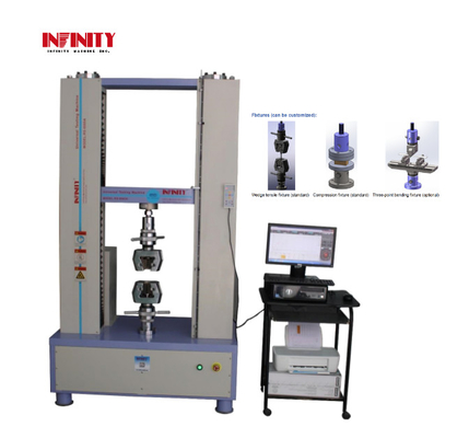 Machine d'essai de traction universelle à commande servo de 100KN pour les essais de poussée et de flexion