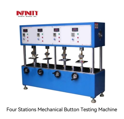 Machine de test de boutons mécaniques à quatre stations pour téléphone portable