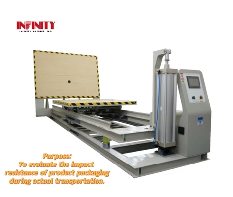GB/T4857.11 Test d'impact horizontal standard de l'emballage, machine d'essai d'impact par inclinaison