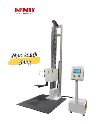 Taille de chute personnalisable 300~1500 mm Emballage carton Machine de test de chute libre