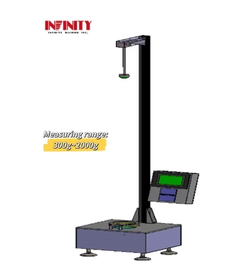 Machine d'essai d'impact de fléchettes en chute de haute précision Dimension de mesure 300g-2000g