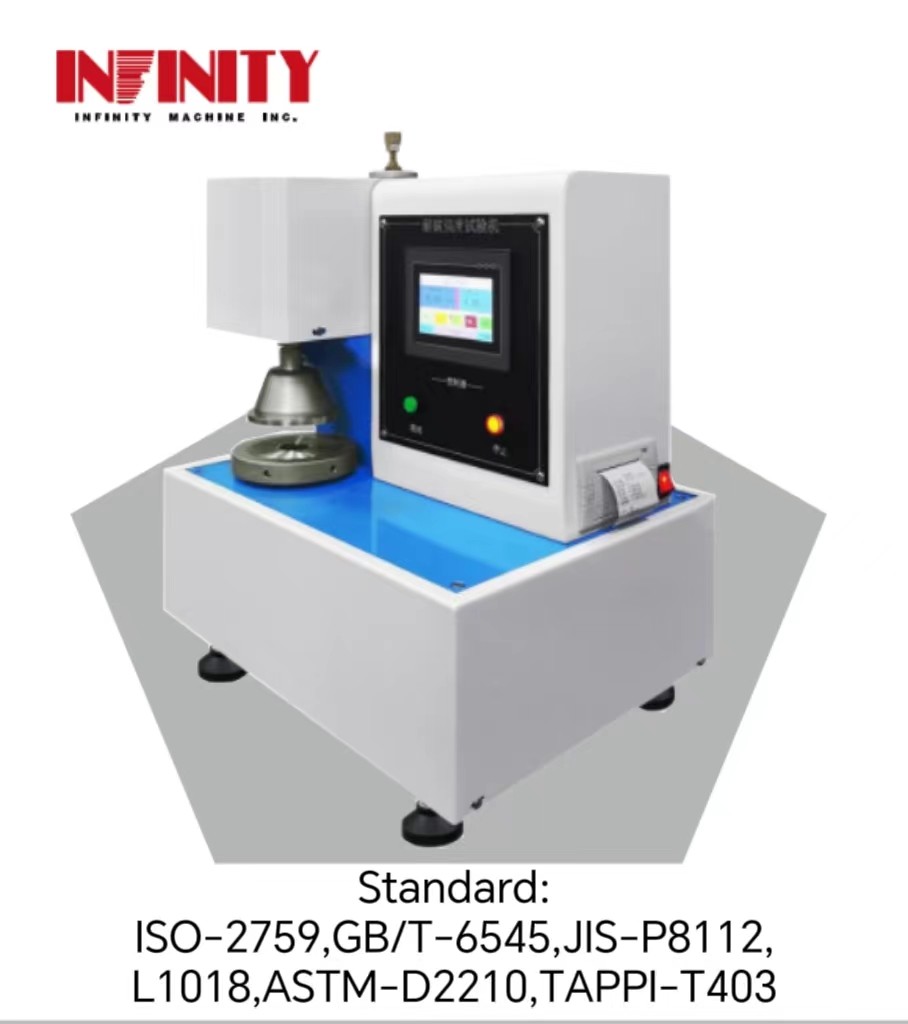Testeur d'éclatement entièrement automatique pour les exigences de la norme TAPPI-T403