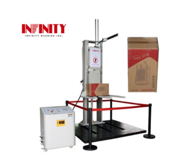 Machine d'essai de chute zéro carton Pour le conteneur de boîte d'emballage Test de chute de hauteur zéro Épreuve d'angle latéral de bord