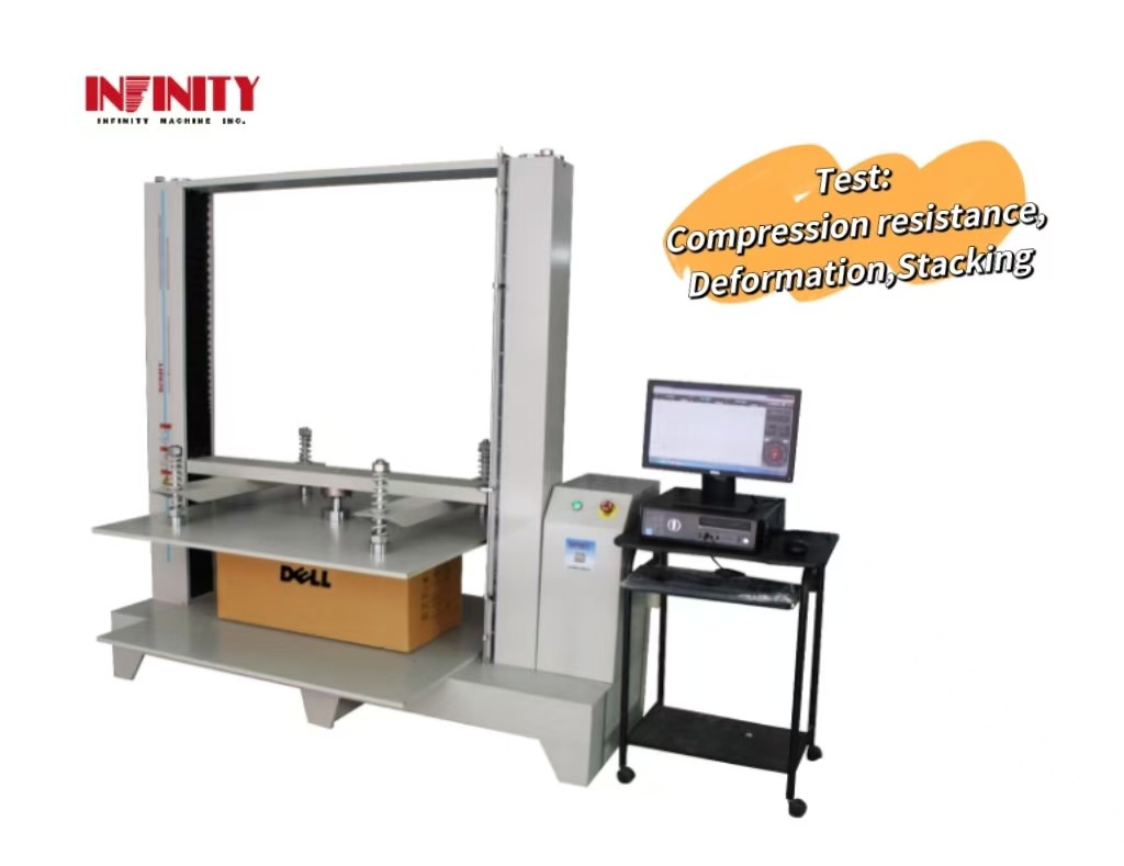 Test d'empilement du conteneur d'emballage IF1552 Testeur professionnel de compression du carton 20kn
