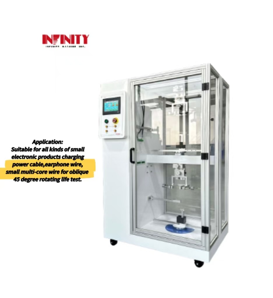 Produits électroniques de petite taille, machine à tester la durée de vie en rotation du fil à 45° à tirage au cône
