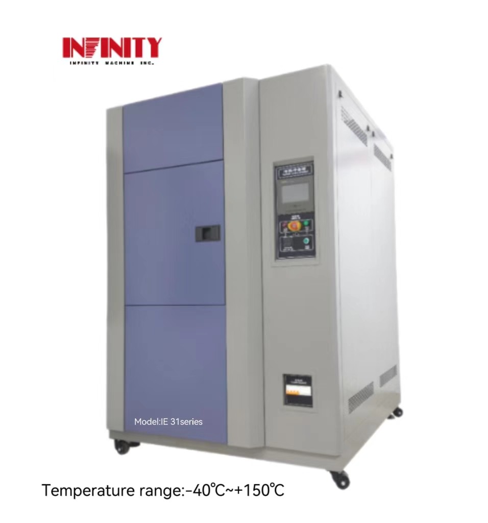 Chambre d'essai de choc thermique programmable de haute fiabilité pour les essais d'impact à froid et à chaud