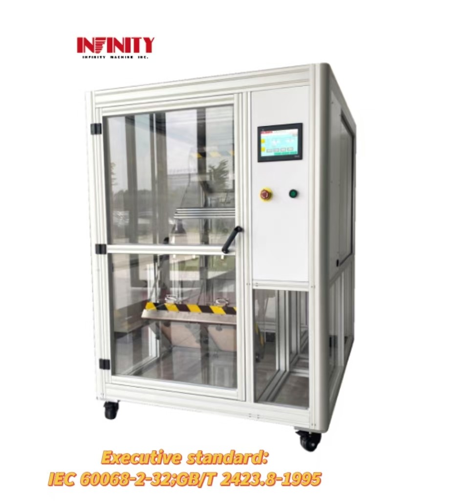 IEC 60068-2-32 Machine d'essai de chute de chute de haute précision Capacité de charge maximale 5 kg