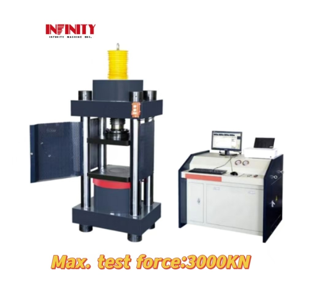 Machine d'essai de compression par servo hydraulique micro électro hydraulique