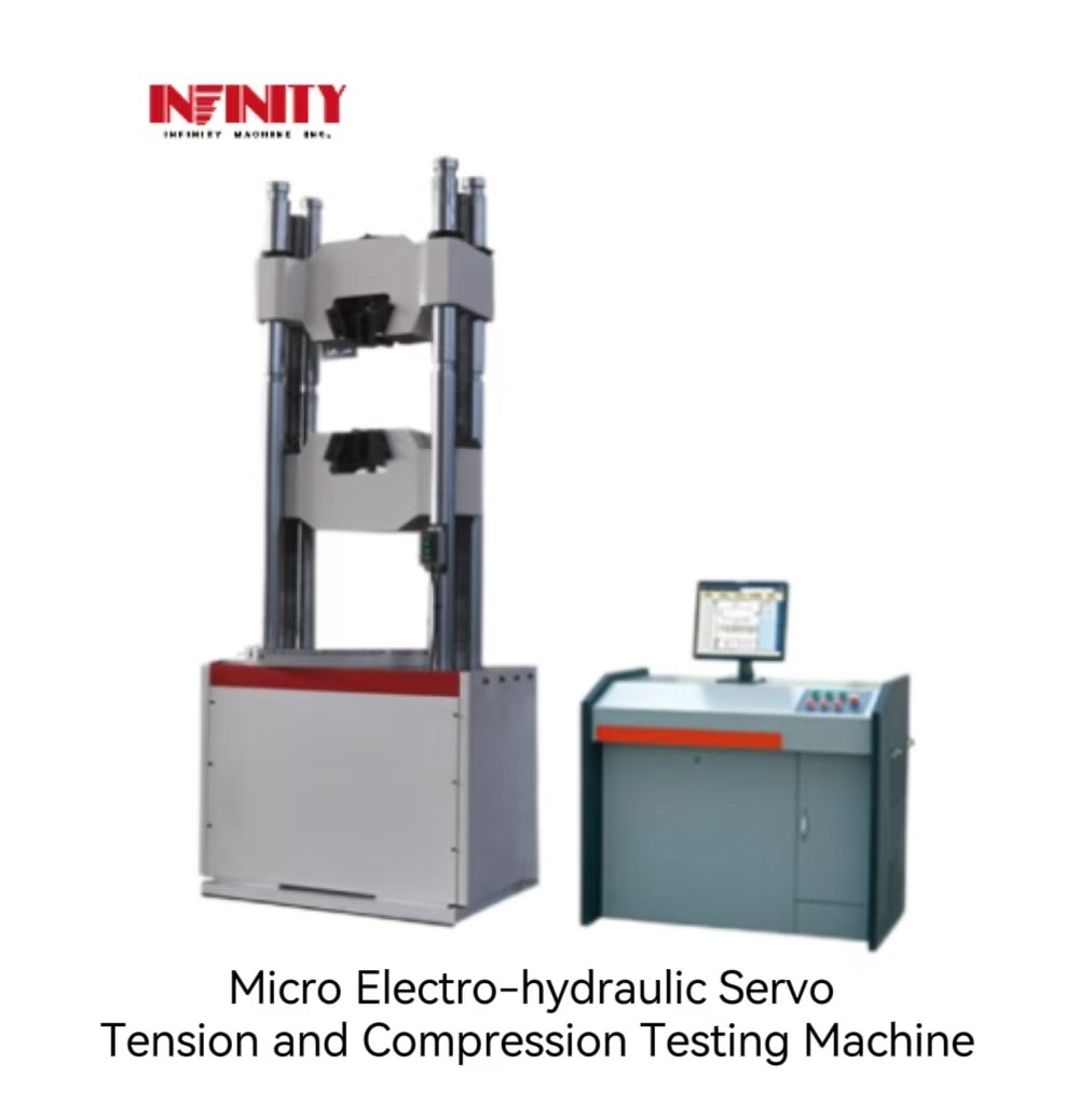 Machine de test de compression de traction micro électro hydraulique servo pour l'industrie légère