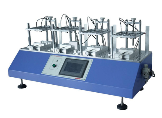 Machine de test de durée de vie de clé pneumatique 4 stations Bouton Durabilité frappe de touche Testeur de frappe de cylindre d'air Pneumatique IEC60068-2-68