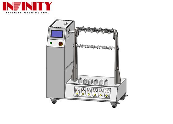 Machine d'essai de flexion du câble flexible avec angle de flexion réglable 1~180° IEC 60884-1 Norme et 6 ensembles Jig