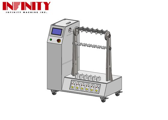 Testeur de fatigue des fils avec angle de flexion réglable 1~180° Conforme aux normes IEC 60884-1 et 6 ensembles Jig avec charge réglable