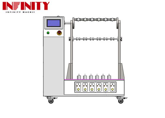 Testeur de la fatigue des câbles avec angle de flexion réglable de 1 à 180° Conforme aux normes IEC 60884-1 et 6 ensembles Jig avec charge réglable
